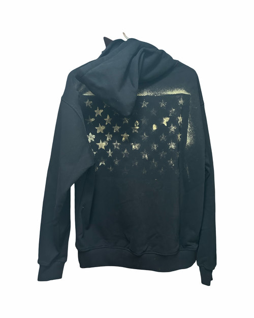 PB distressed star hoodie